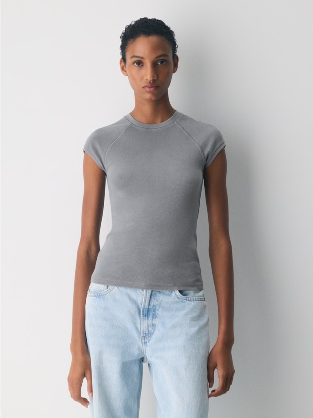 Aritzia Homestretch Rib Cassette Capsleeve T-Shirt